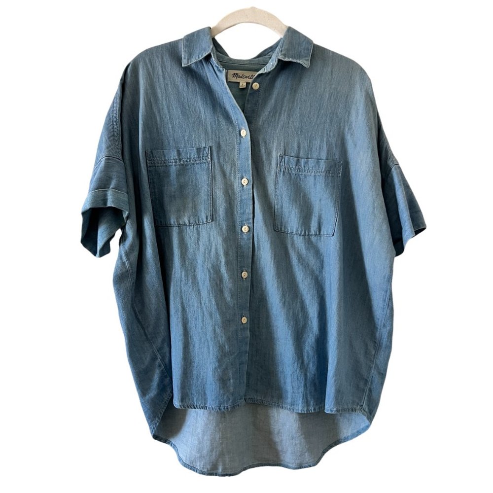 Madewell Indigo Courier Shirt in Kieran Wash Size S